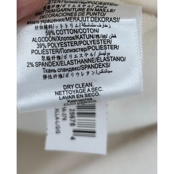 BCBG Max Azria Double Face Wool Blend Cream Wrap Coat Hooded Large Womens - Picture 11 of 12